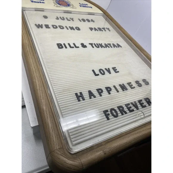 Miller Lite 1984 marquee sign unique wedding dislplay vintage letters removable
